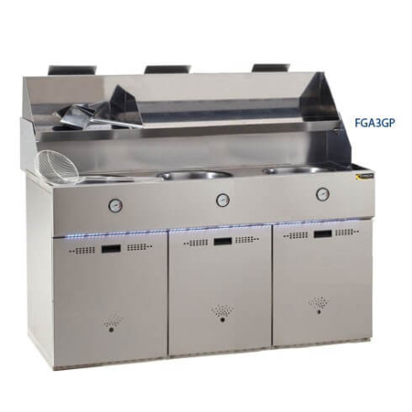 Gas Friteuse 3 tanks SOFINOR Uitdaging