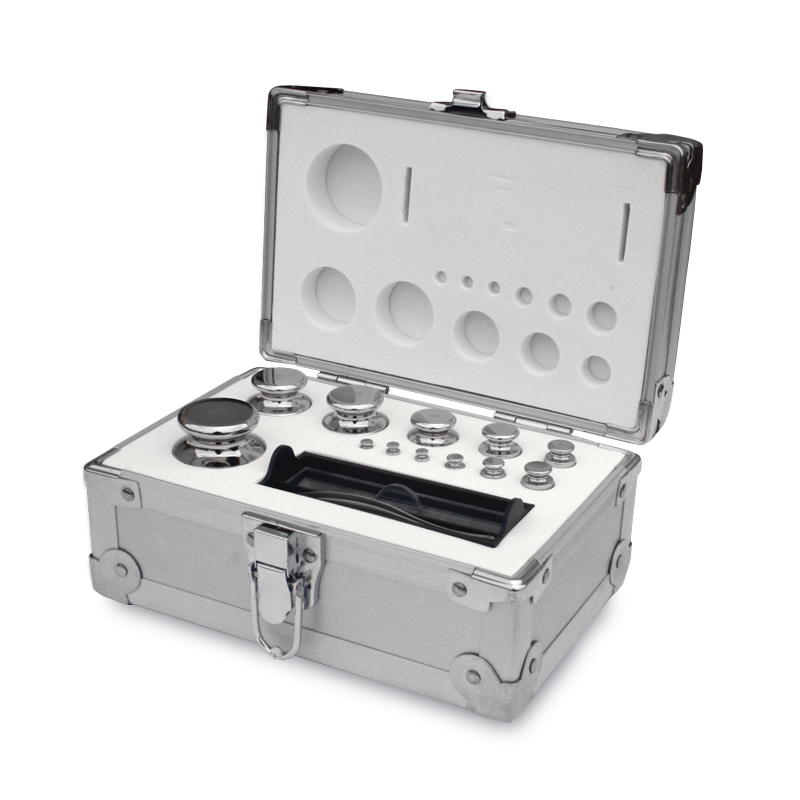 JEU DE POIDS ACIER INOXYDABLE POLI COFFRET ALUMINIUM 1 g - 200 g CLASSE F1 - Baxtran - 260054 - Baxtran - 260054