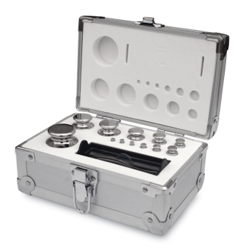 JEU DE POIDS ACIER INOXYDABLE POLI COFFRET ALUMINIUM 1 g - 200 g CLASSE F1 - Baxtran - 260054