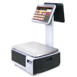 Baxtran - BALANCE &Eacute;TIQUETEUSE TACTILE S75PD 15/30 kg COLONNE DOUBLE AFFICHAGE - Baxtran - 260852