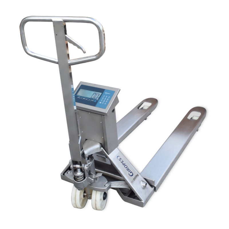 Baxtran - TRANSPALETTE GIROPES TP410i "WIDE" INOX LCD NUM&Eacute;RIQUE + IMPRIMANTE P-CSH - Baxtran - 290015