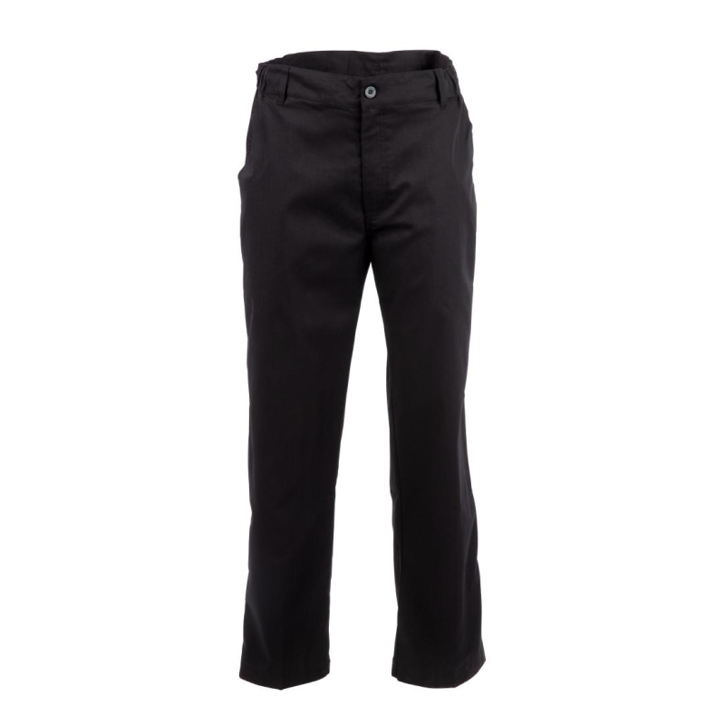 Pantalon de cuisine mixte Chef Works Professionnel chevrons noirs XL - Gastronoble - A674-XL