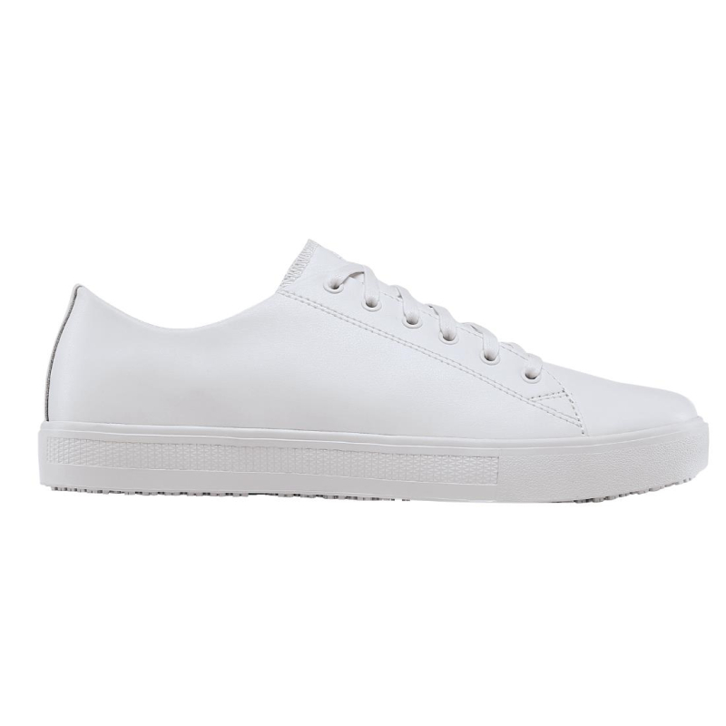 Shoes for Crews Mens Old School Trainer White Size 36 - Gastronoble - BB600-36