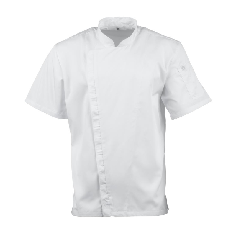 Veste de cuisinier &agrave; manches courtes Chef Works Cannes XL - Gastronoble - BB669-XL