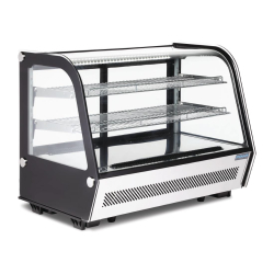 Koelvitrine zwart Polar Serie G 160L - Gastronoble - CD230