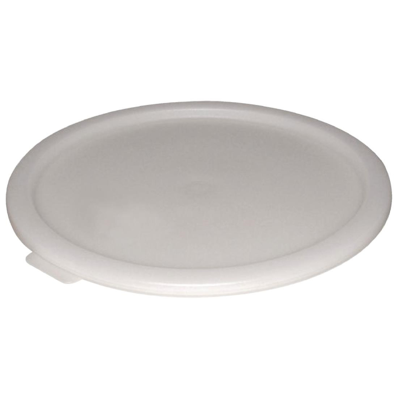 Couvercle rond pour bo&icirc;tes de conservation 10 &agrave; 15L blanc Vogue - Gastronoble - CF063