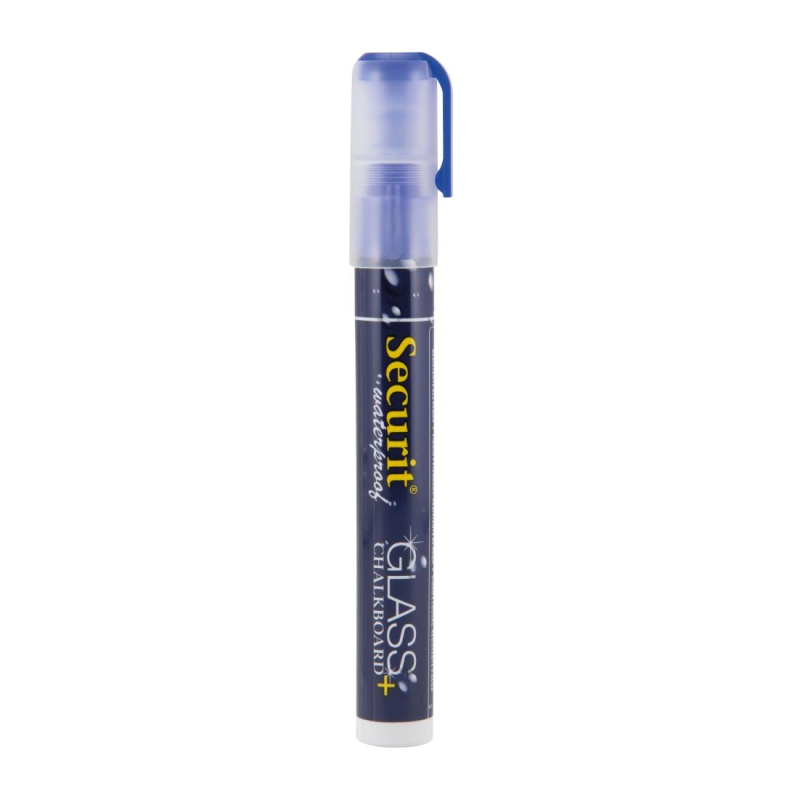 Securit waterproof krijtstift (glas + leisteen) punt 2-6mm blauw