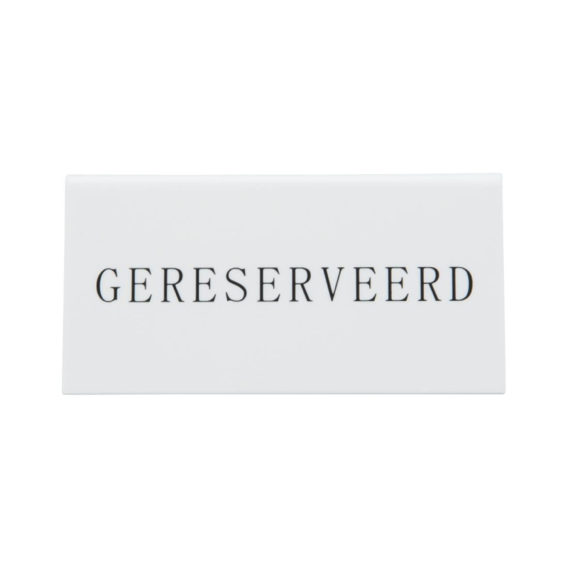Chevalets table r&eacute;serv&eacute;e Securit "Gereserveerd" (lot de 5)