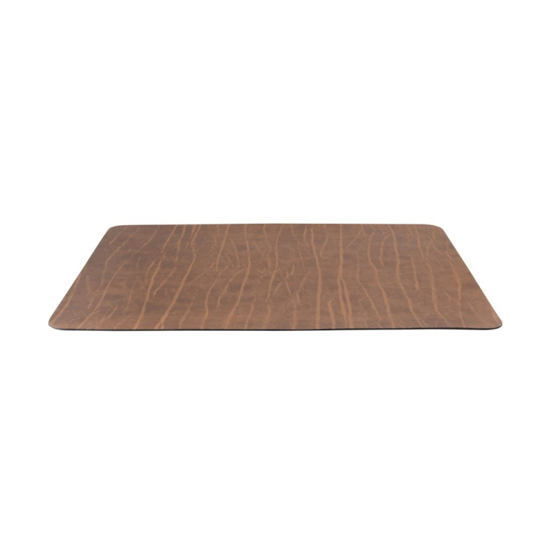 Onderlegger van gerecycled leer Securit Leather bruin