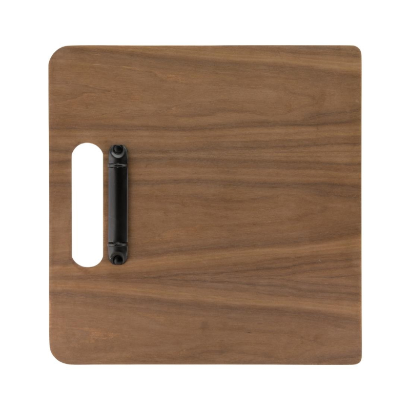 Menuboardhouder met ringen Securit Walnut-serie