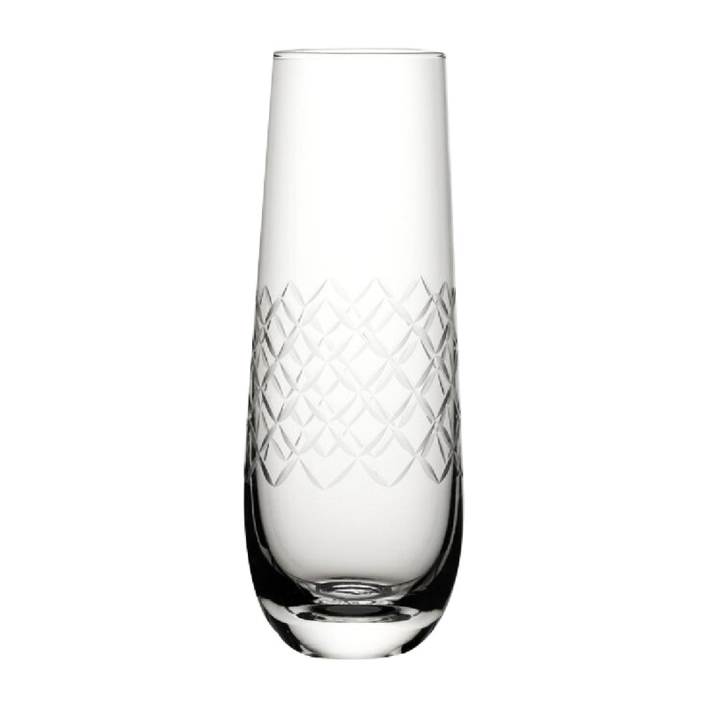 Verres &agrave; champagne Utopia Raffles Diamond 300 ml (lot de 6)