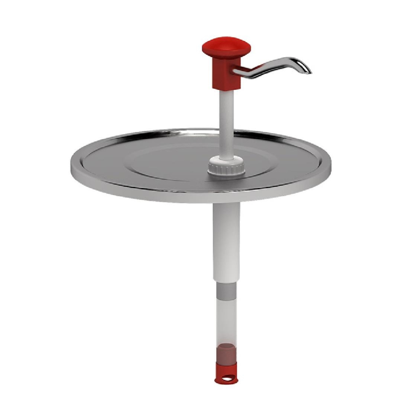 Couvercle distributeur 10 litres &agrave; poussoir en inox 18/10 Gastro M