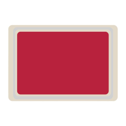 Roltex polyester serveerblad Euronorm 530x370mm rood