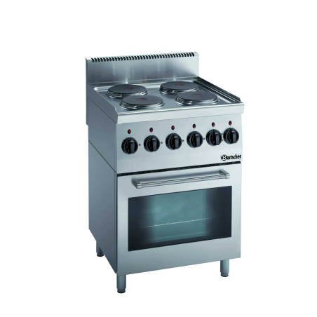 Fourneau &eacute;lectrique 4 zones sur four - Bartscher 600