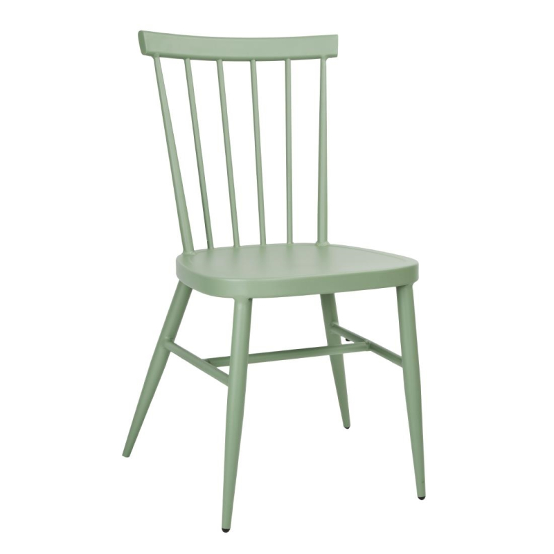 Groene aluminium stoelen Bolero Windsor (set van 4)