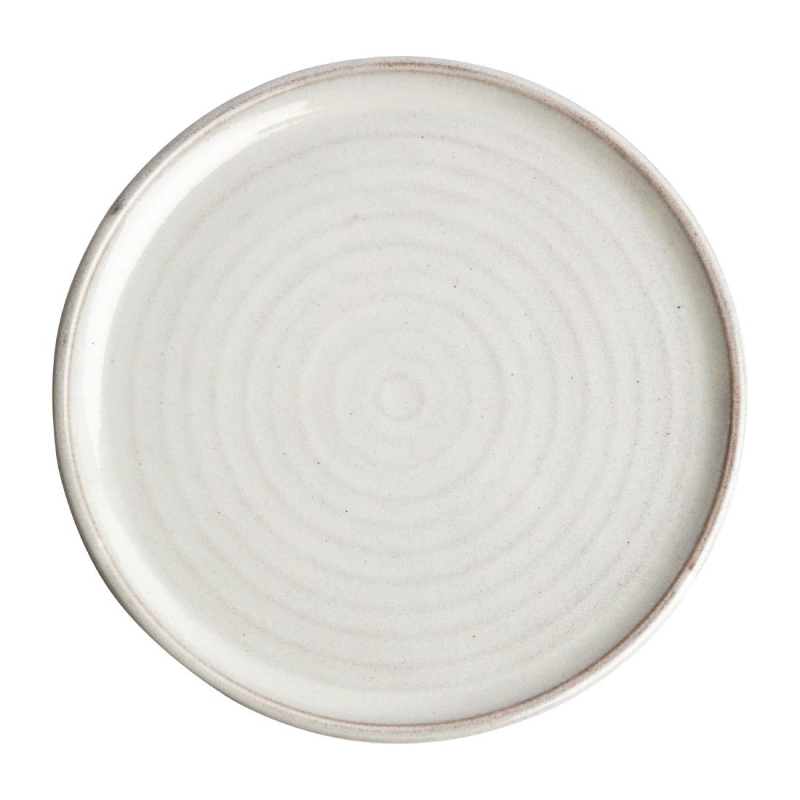 Assiettes plates blanc Murano Olympia Canvas 265mm (lot de 6)