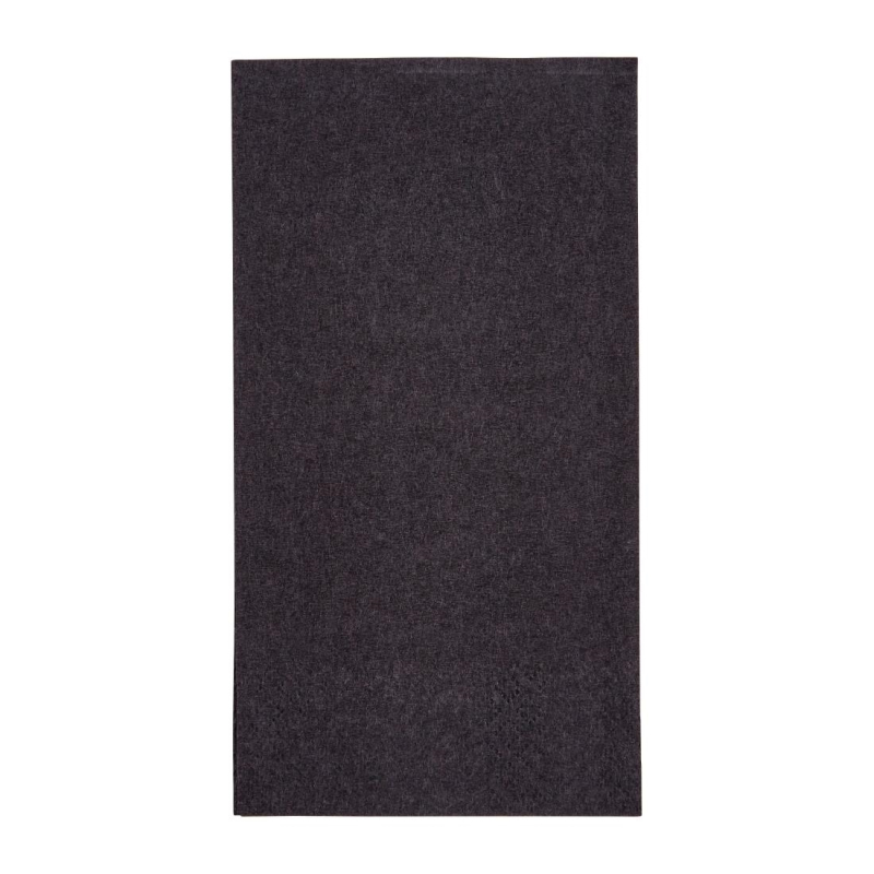 Snack-servetten 2-laags Fiesta Recyclable zwart 33x33cm vouw 1/8 (Pak van 2000)
