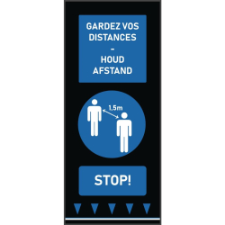 Tapis de distanciation...