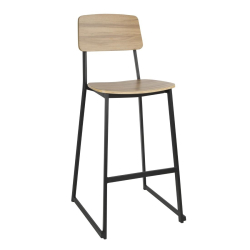 Tabourets hauts d'int&eacute;rieur en bois Bolero Beaufort (lot de&hellip;