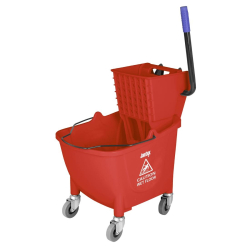 Mopemmer met pedaalbediening Jantex 30L rood
