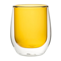 Dubbelwandige waterglaze Utopia amber 27 cl (set van 6)