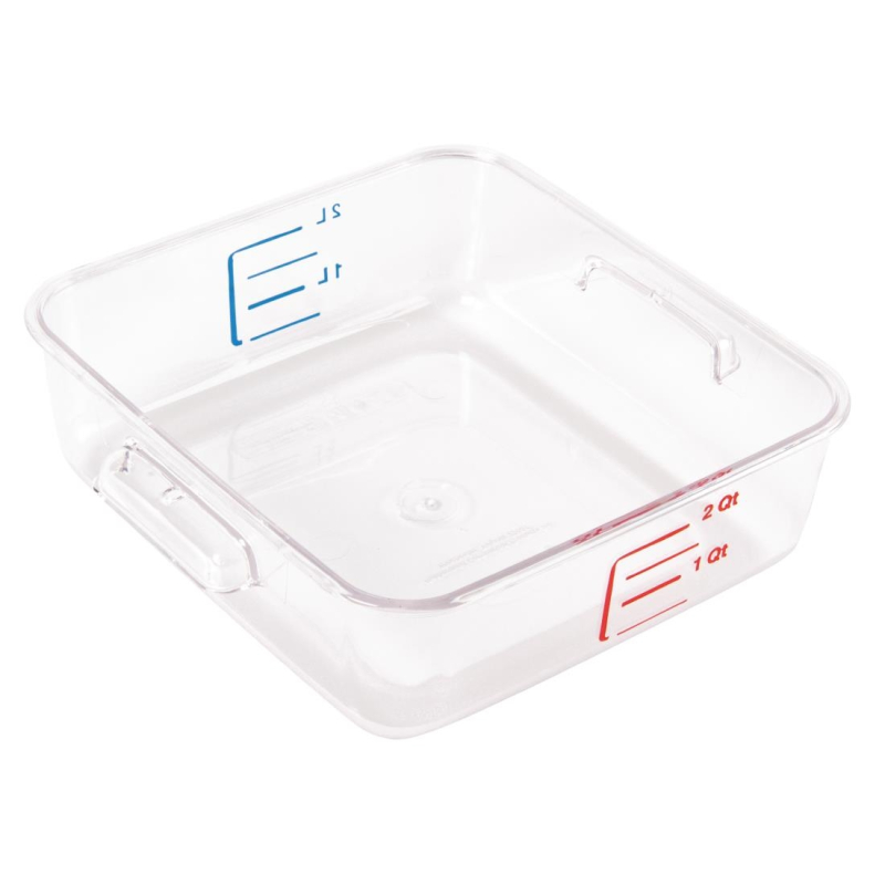 Bo&icirc;te carr&eacute;e de stockage 2L Rubbermaid