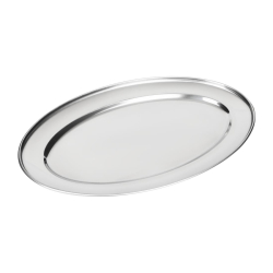 Plat de service ovale en inox Olympia 220mm