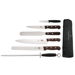 Ensemble de couteaux manche en bois de rose Victorinox avec&hellip;