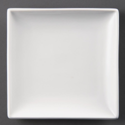 Assiettes Carr&eacute;es Blanches Olympia Whiteware 240mm (Lot de&hellip;