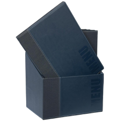 Set van 20 menukaarten beschermers Securit A4 blauw&hellip;