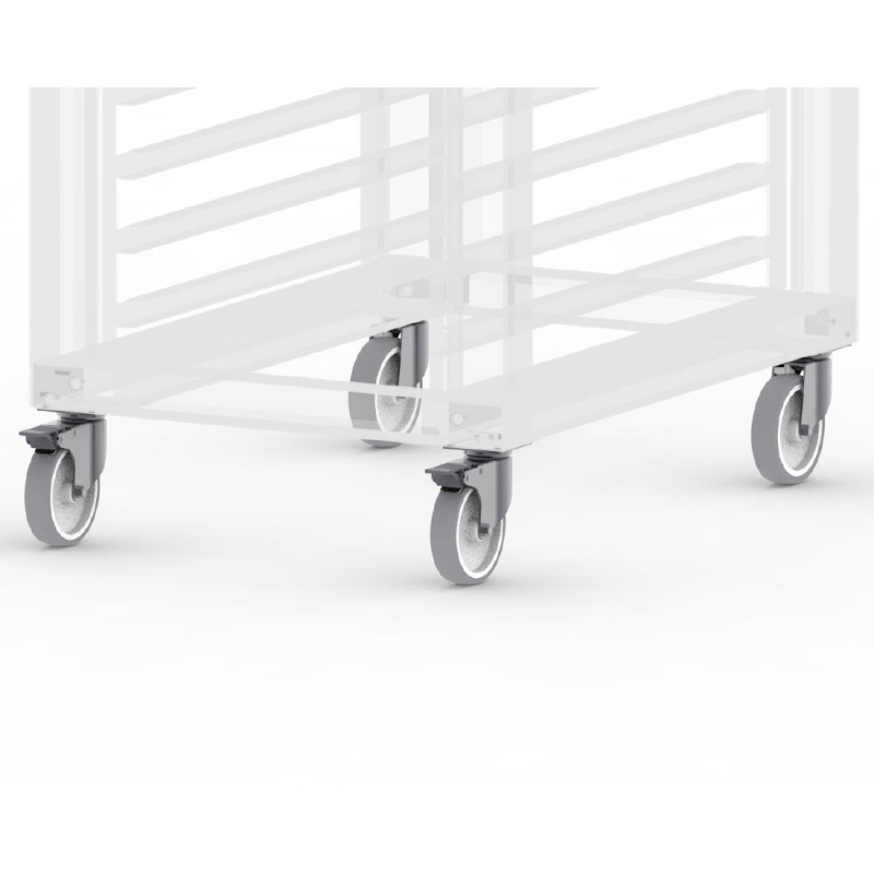 Kit de roulettes pour supports de four combin&eacute; Buffalo