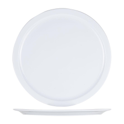 Assiette &agrave; pizza blanche...