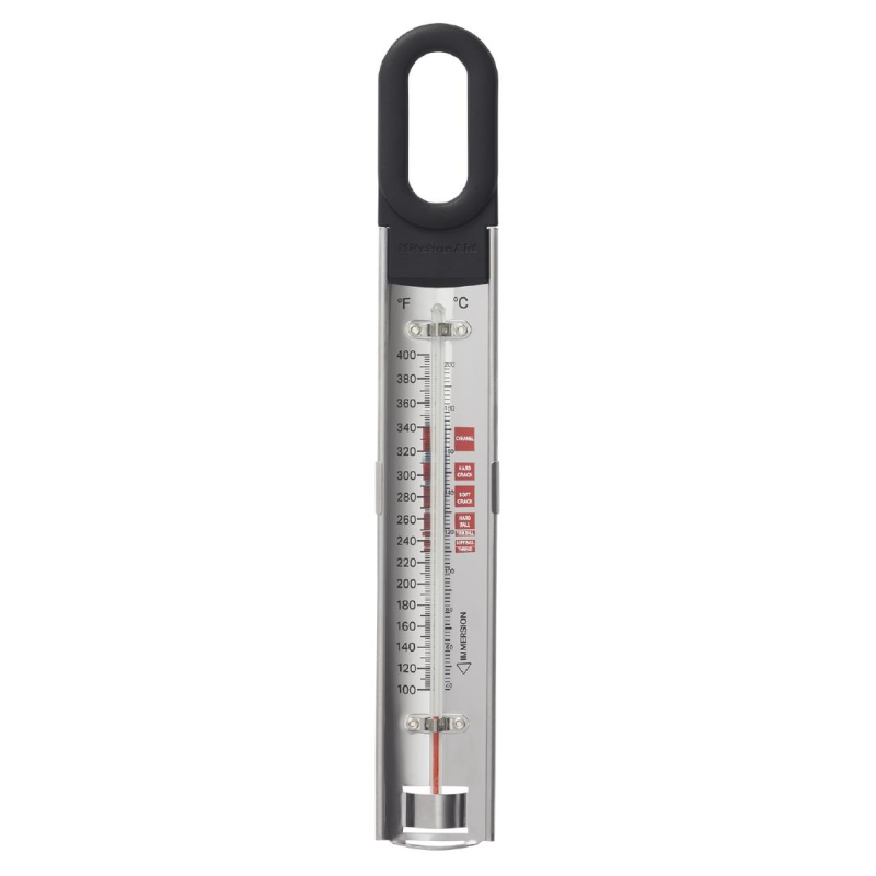 Thermom&egrave;tre de cuisson incurv&eacute; avec clip KitchenAid Global