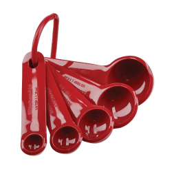Maatlepels KitchenAid rood (set van 5)