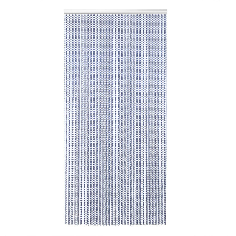 Insectengordijn Deuropening Met Kettingen EazyZap Blauw