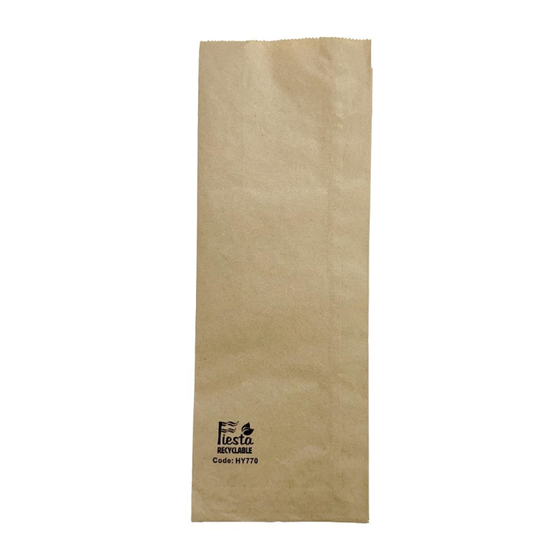 Papieren zakken voor baguette/panini Fiesta Recyclable 300x110x60mm (pak van 1000)