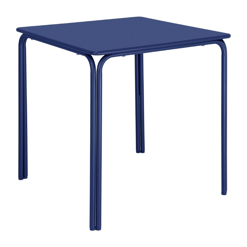 Vierkante Bolero Adeline tafel 700mm marineblauw