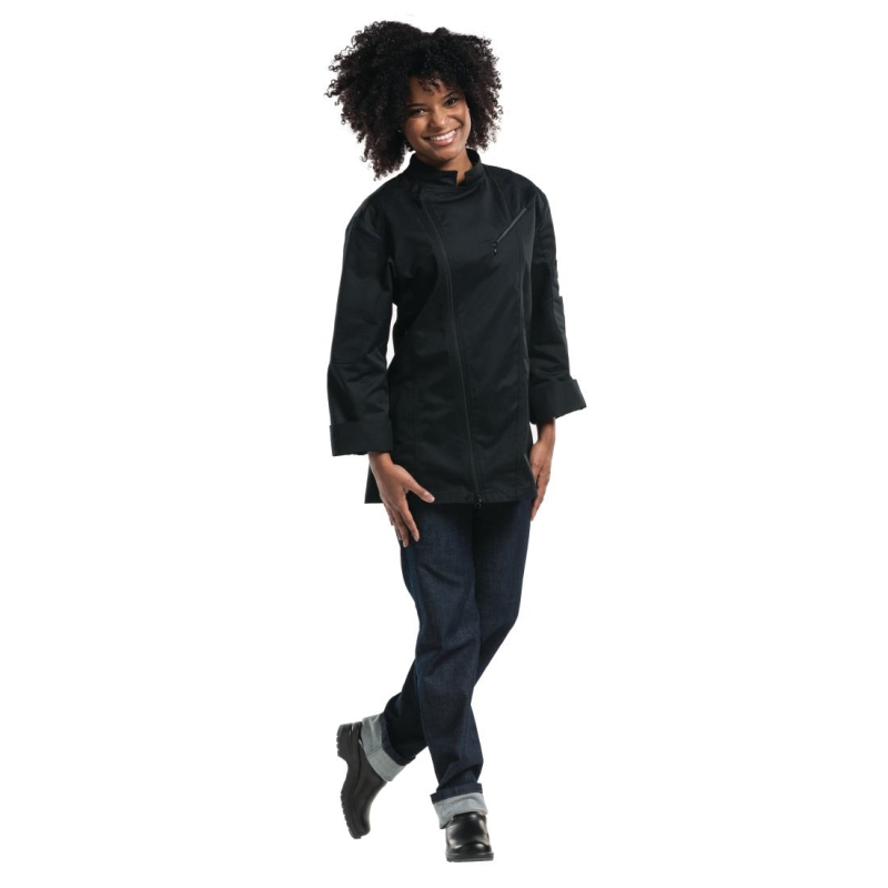 Dames keukenbroek denim stretch Chaud Devant Skinny blauw L