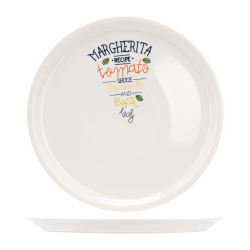 Assiette &agrave; pizza d&eacute;cor&eacute;e 30...