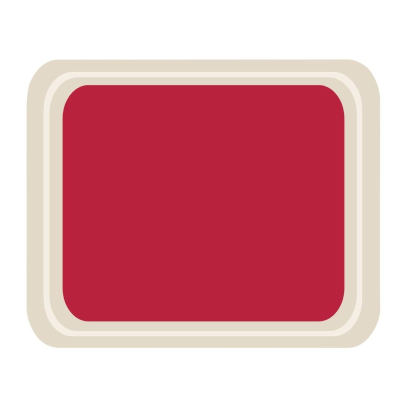 Serveerblad polyester Roltex Caf&eacute;t&eacute;ria 420x320mm rood