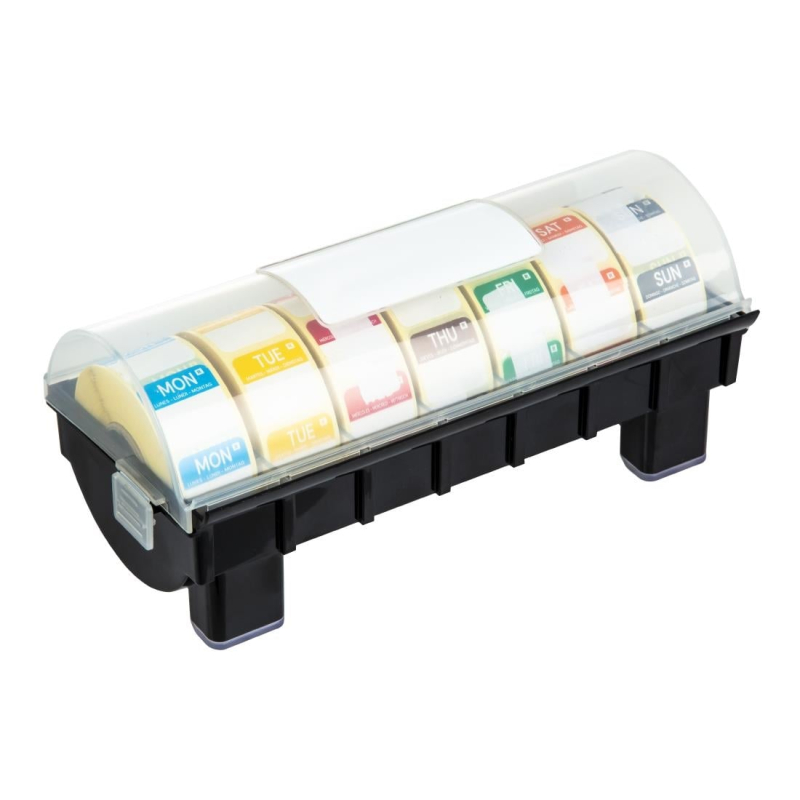 Verwijderbare kleurcoderingsetiketten met dispenser Hygiplas 24mm