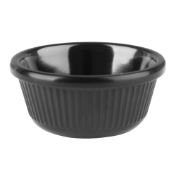 Ramequins cannel&eacute;s en m&eacute;lamine noirs 57mm Olympia&hellip;