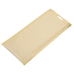 Vacu&uuml;mzakken goffrering goud Vogue 150x350mm (set van 100)