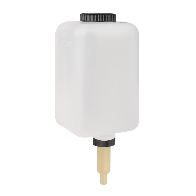 Navulbare fles uit LDPE van 1000ml met rubberen slang