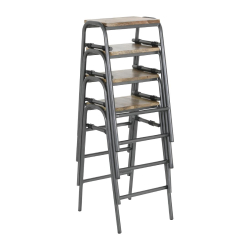 Compacte barkrukken met mangohout zitting Bolero Cantina&hellip;