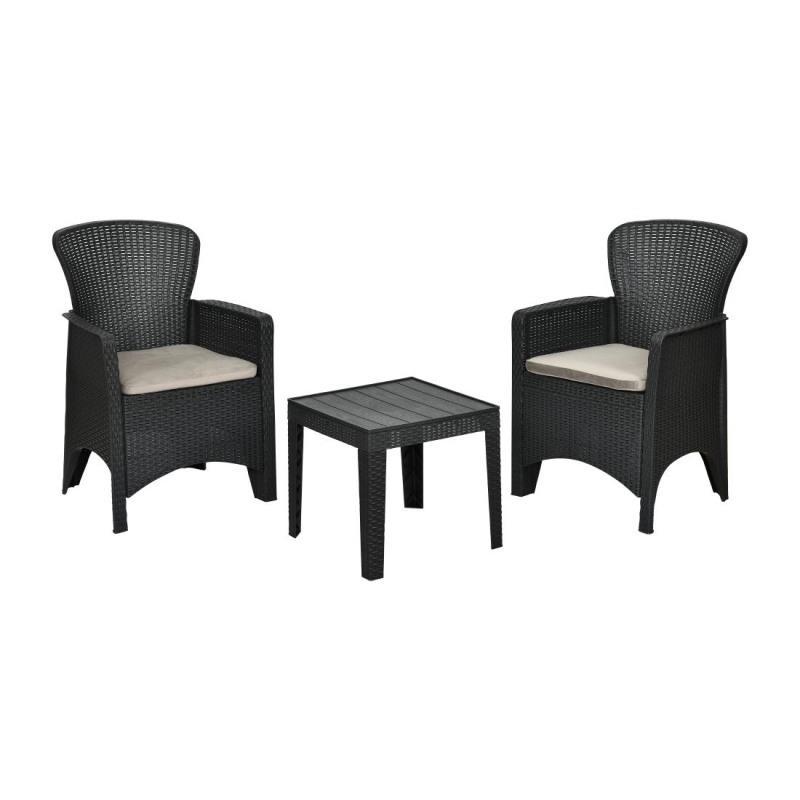 Set stoelen en tafel buiten Bolero Elements