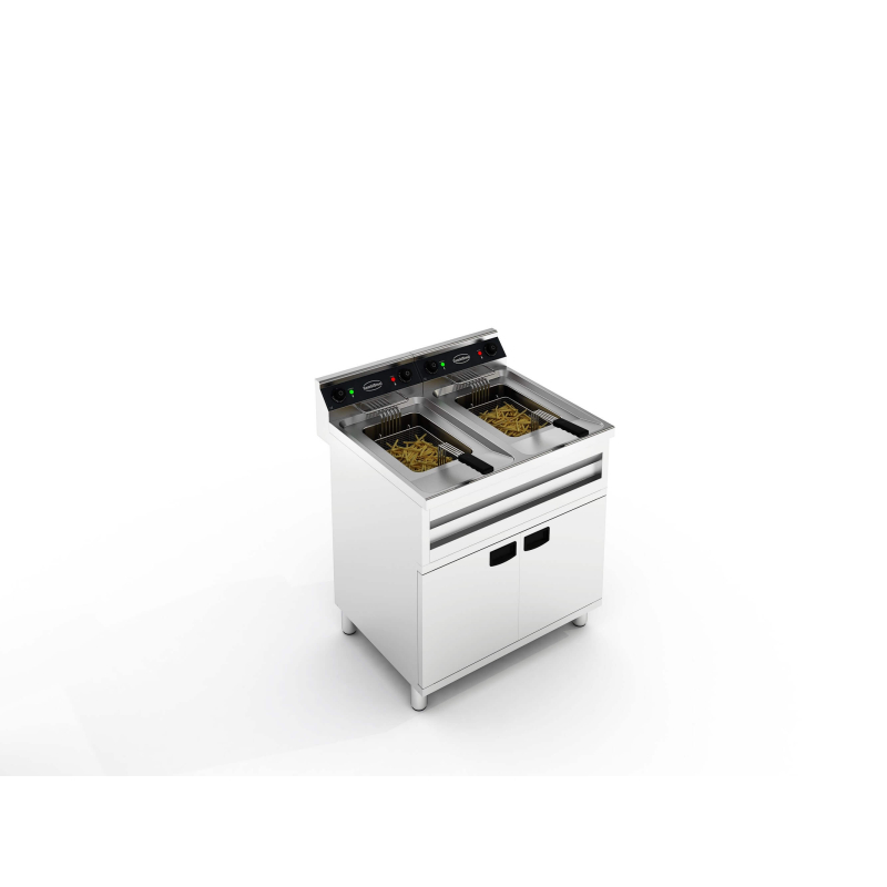 Elektrische friteuse 2x12 liter