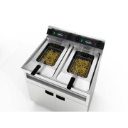 Elektrische friteuse 2x12 liter