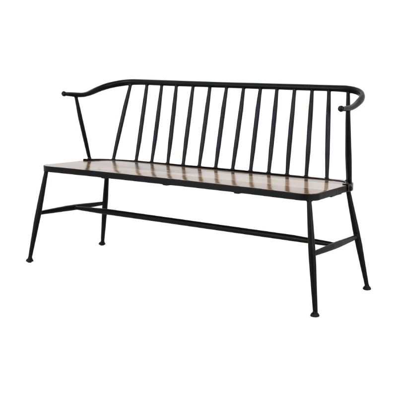 Bank met lattenrug gebogen Alma Bolero - Gastronoble - HZ825