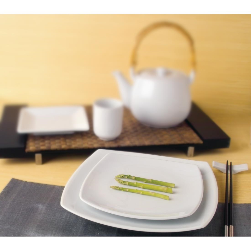 Vierkante Plaat Royal Porcelain Kana 210mm (set van 12) - Gastronoble - CG081